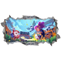 Vinilos agujero pared 3d videojuego brawl stars